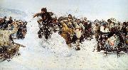 Vasily Surikov Storm of Snow Fortress oil painting on canvas
